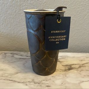 Starbucks Mermaid Dragon Scale ceramic travel mug